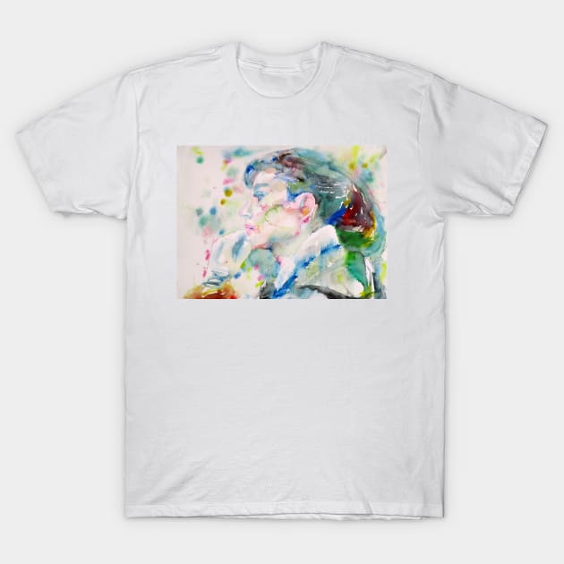 AUDREY HEPBURN watercolor portrait .11 T-Shirt by lautir